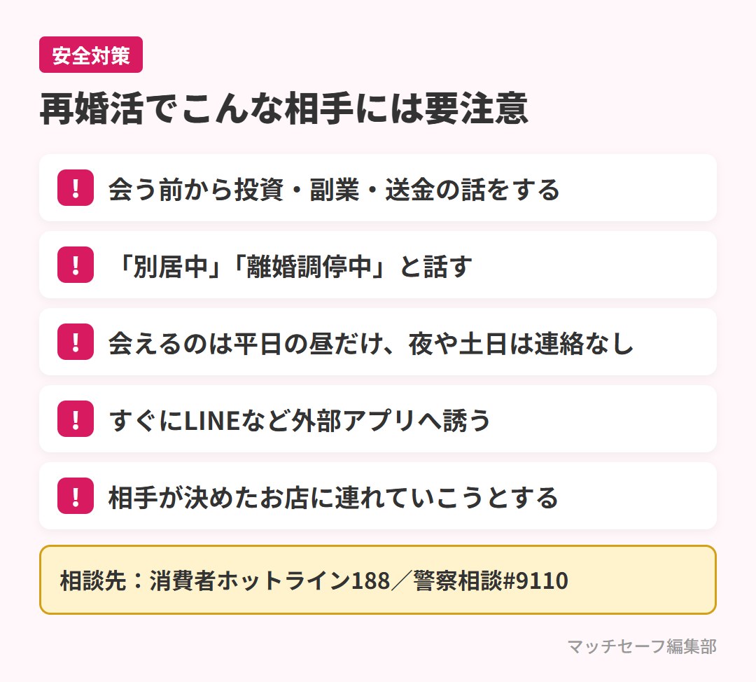 再婚活で注意したい相手のチェックリスト